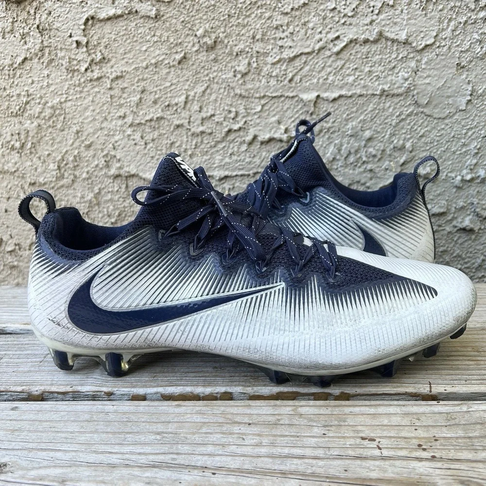 Nike Cleats Men Size 14.5 Vapor Untouchable Pro Football Navy White